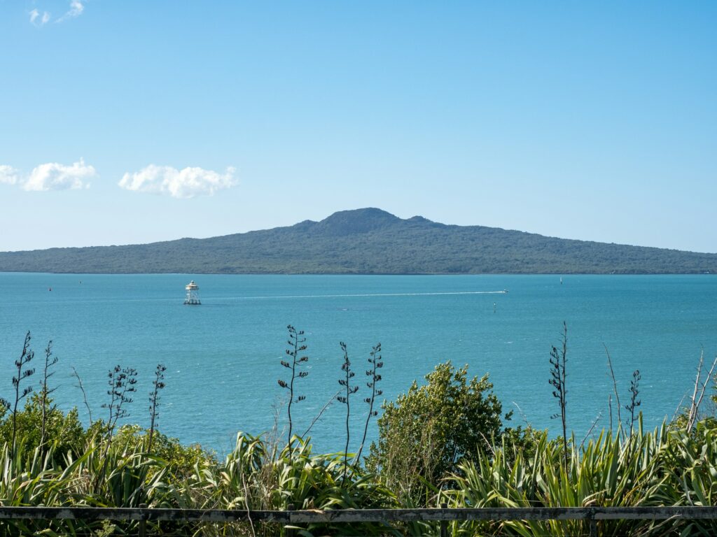 Rangitoto Island from Bastion Point hill